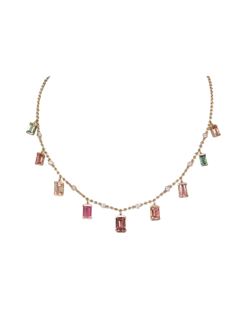 Montana - Tourmaline & Diamond Choker Necklace